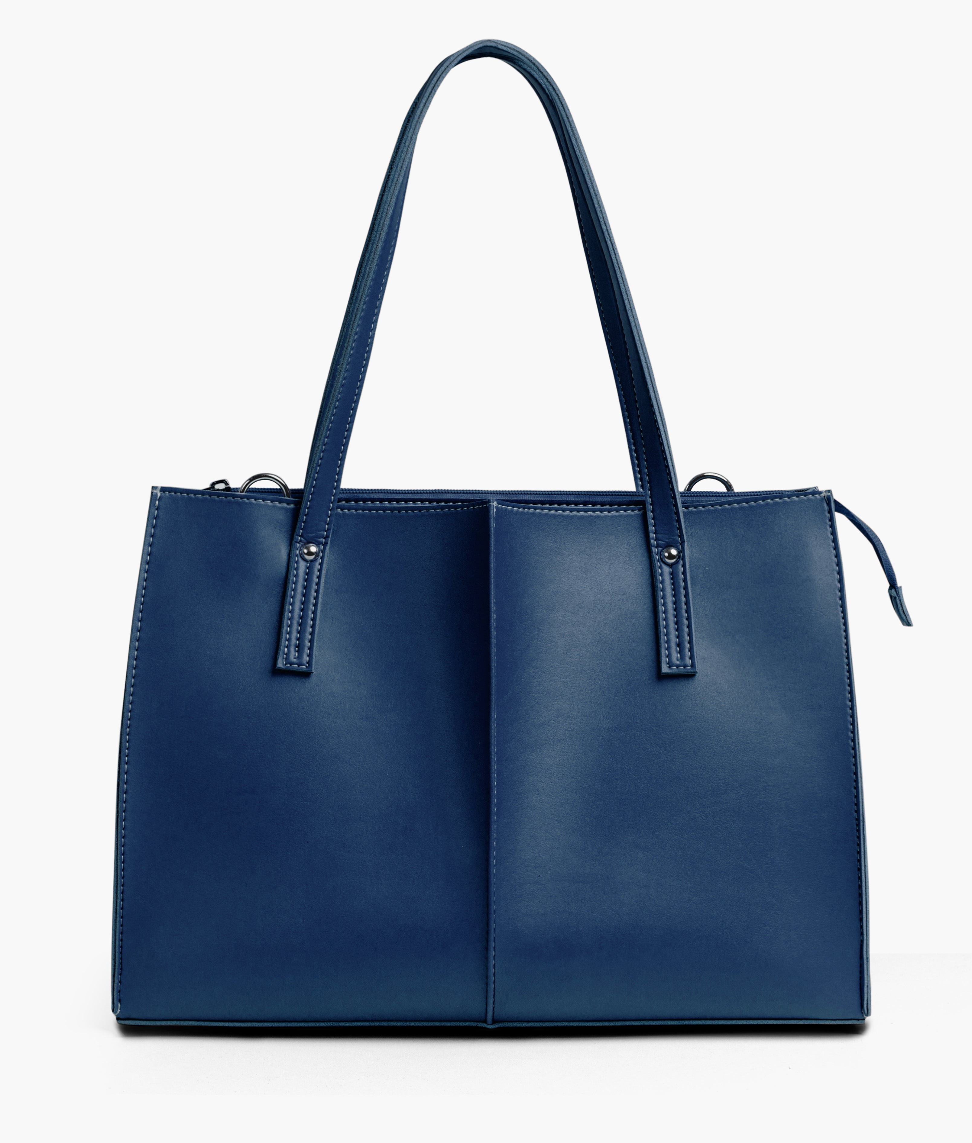 Blue work tote bag