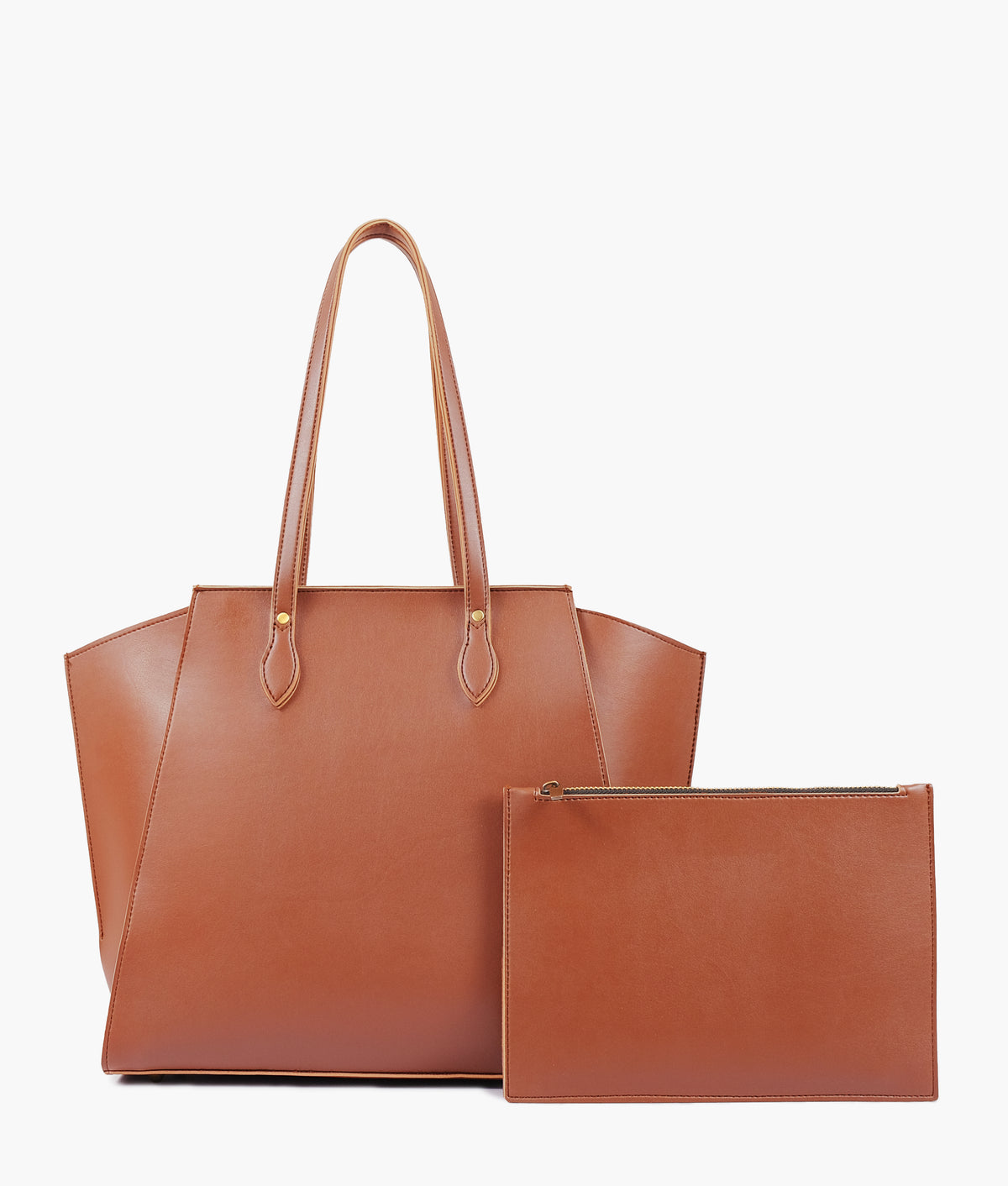 Brown classic tote bag
