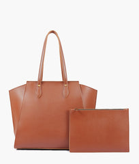 Brown classic tote bag