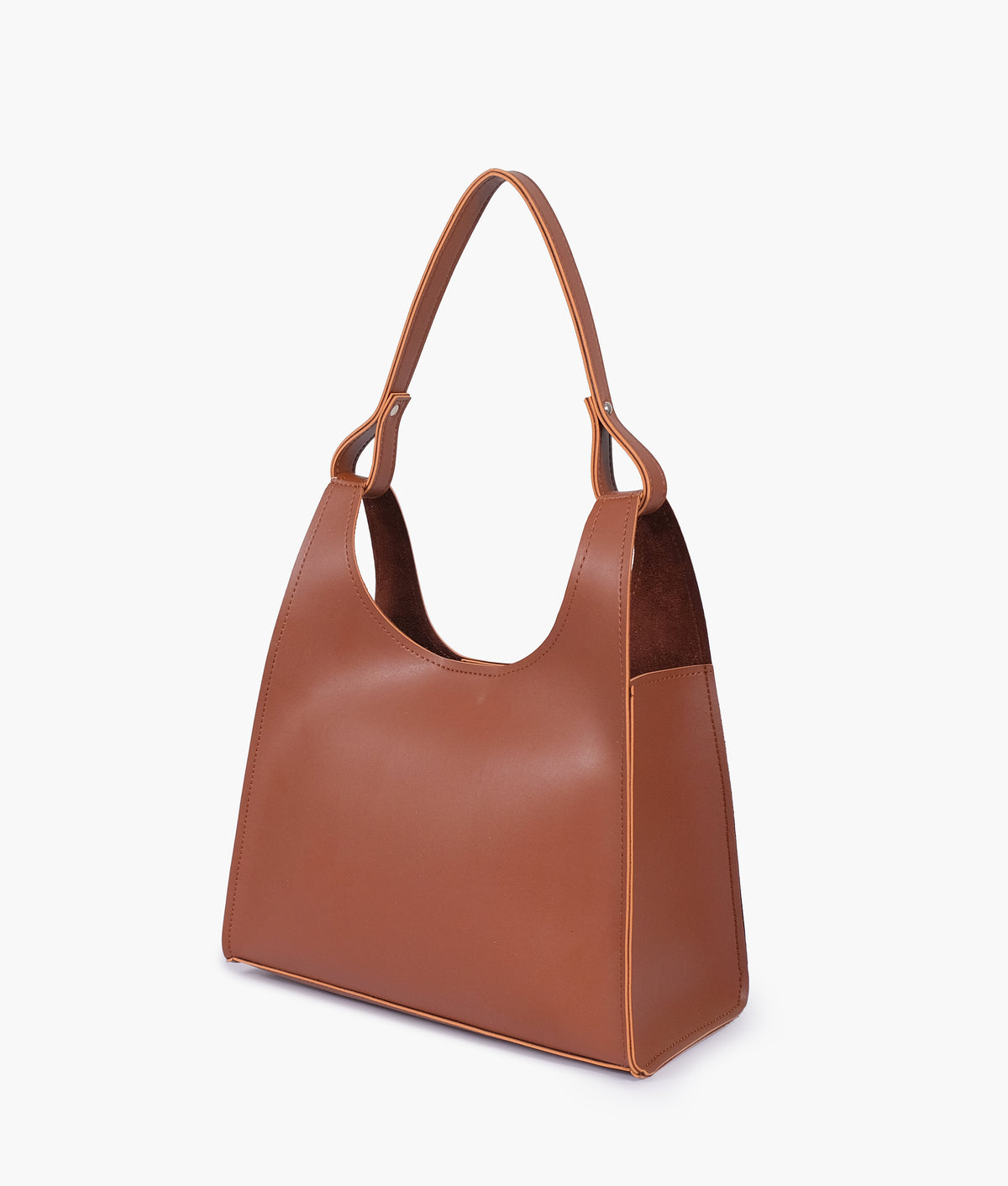 Brown hobo tote bag