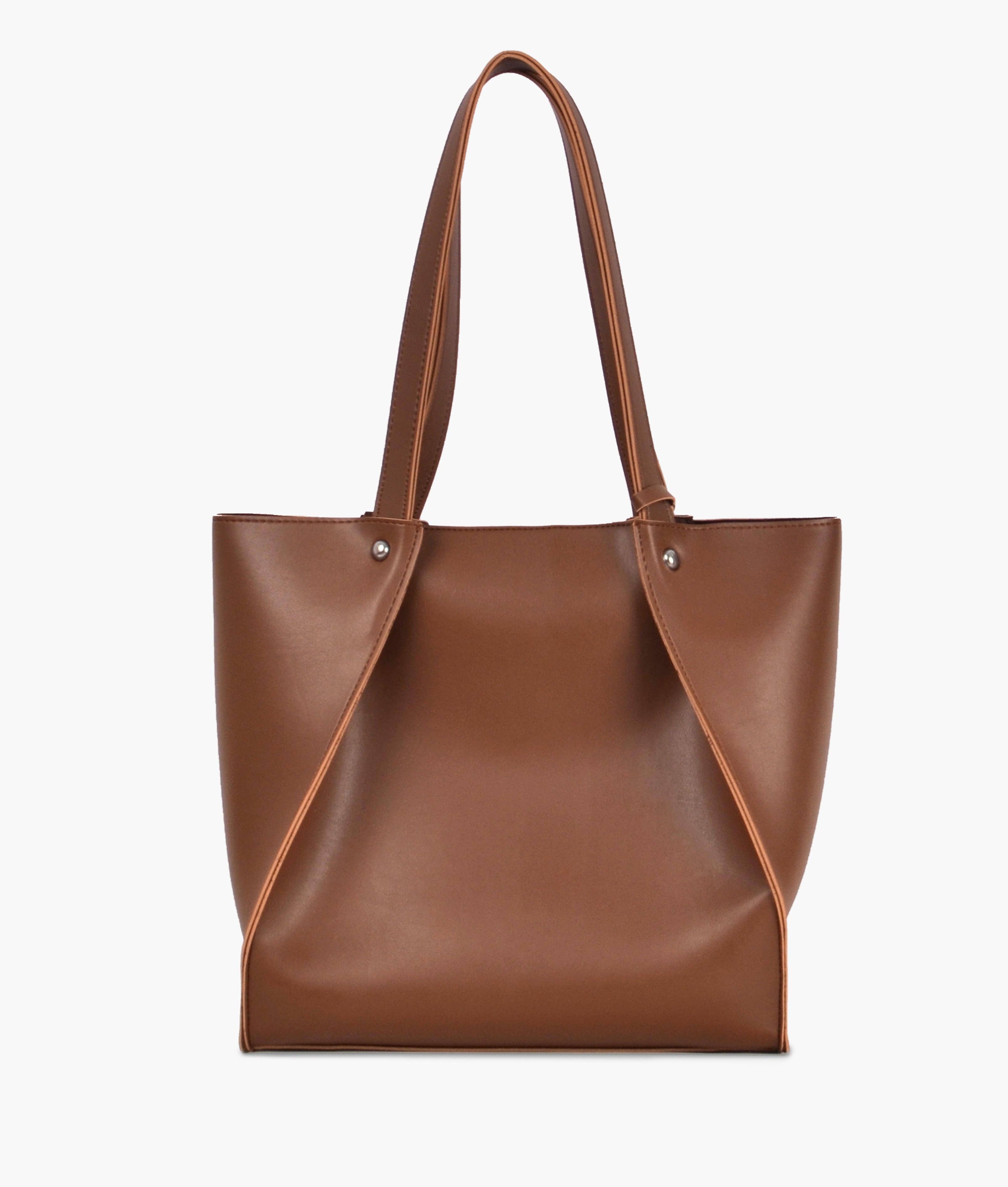 Brown shopping tote bag