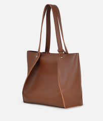 Brown shopping tote bag