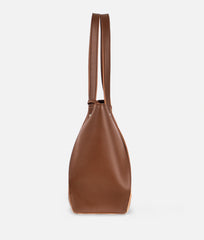 Brown shopping tote bag