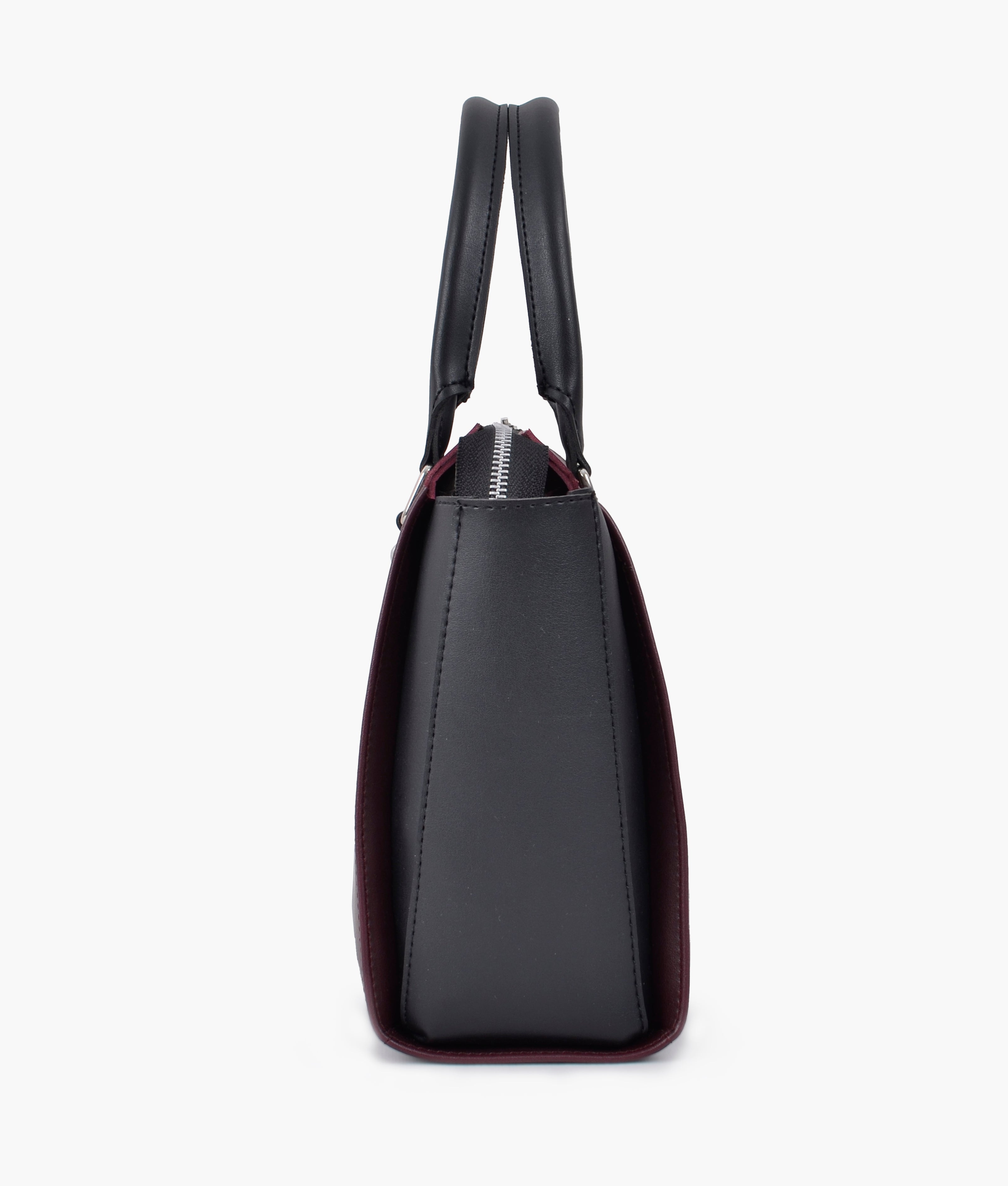 Burgundy classic top-handle bag