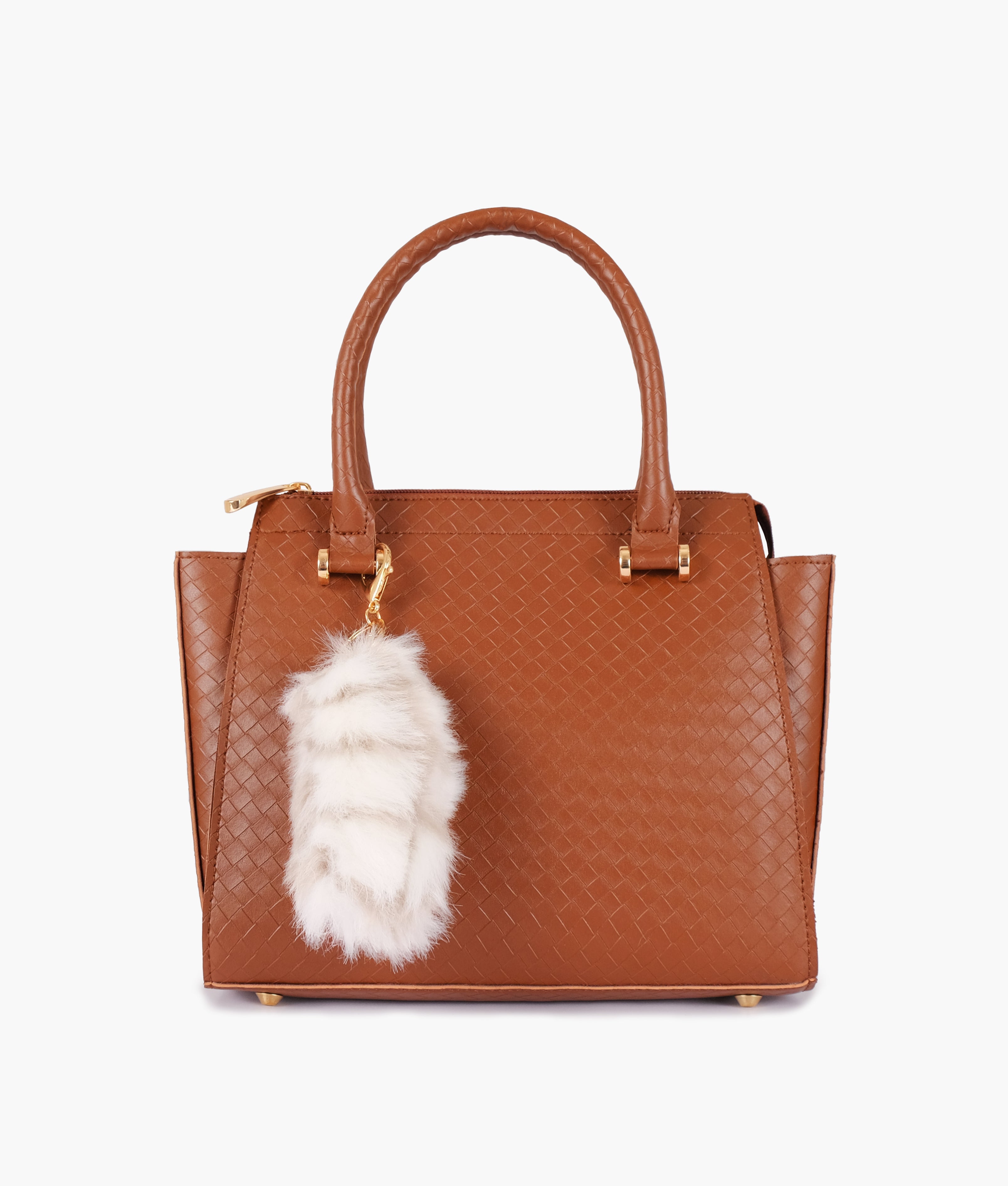 Brown classic mini tophandle bag RTW Creation