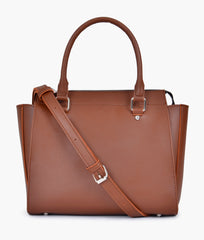Horse brown classic top-handle bag