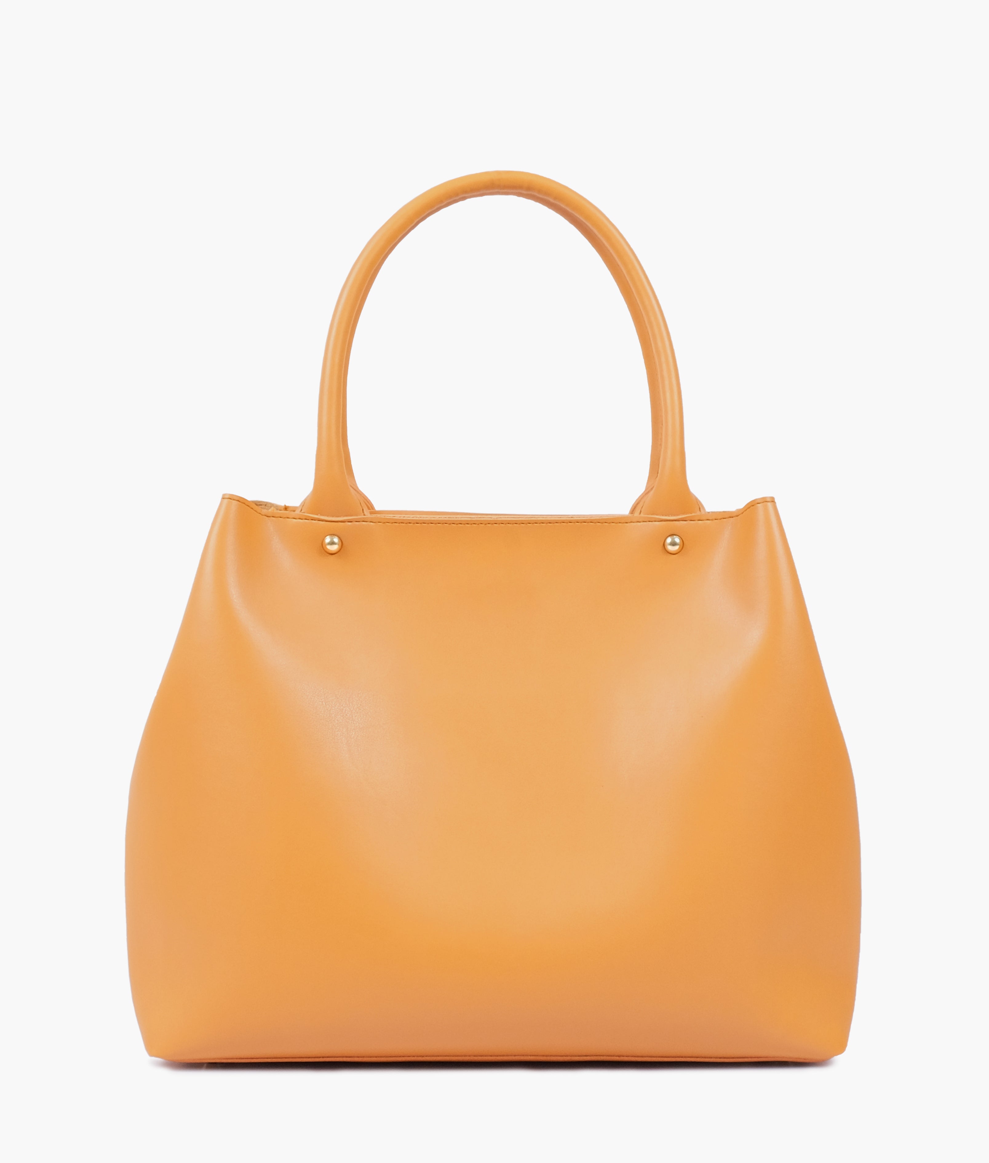 Mustard zipper tote bag