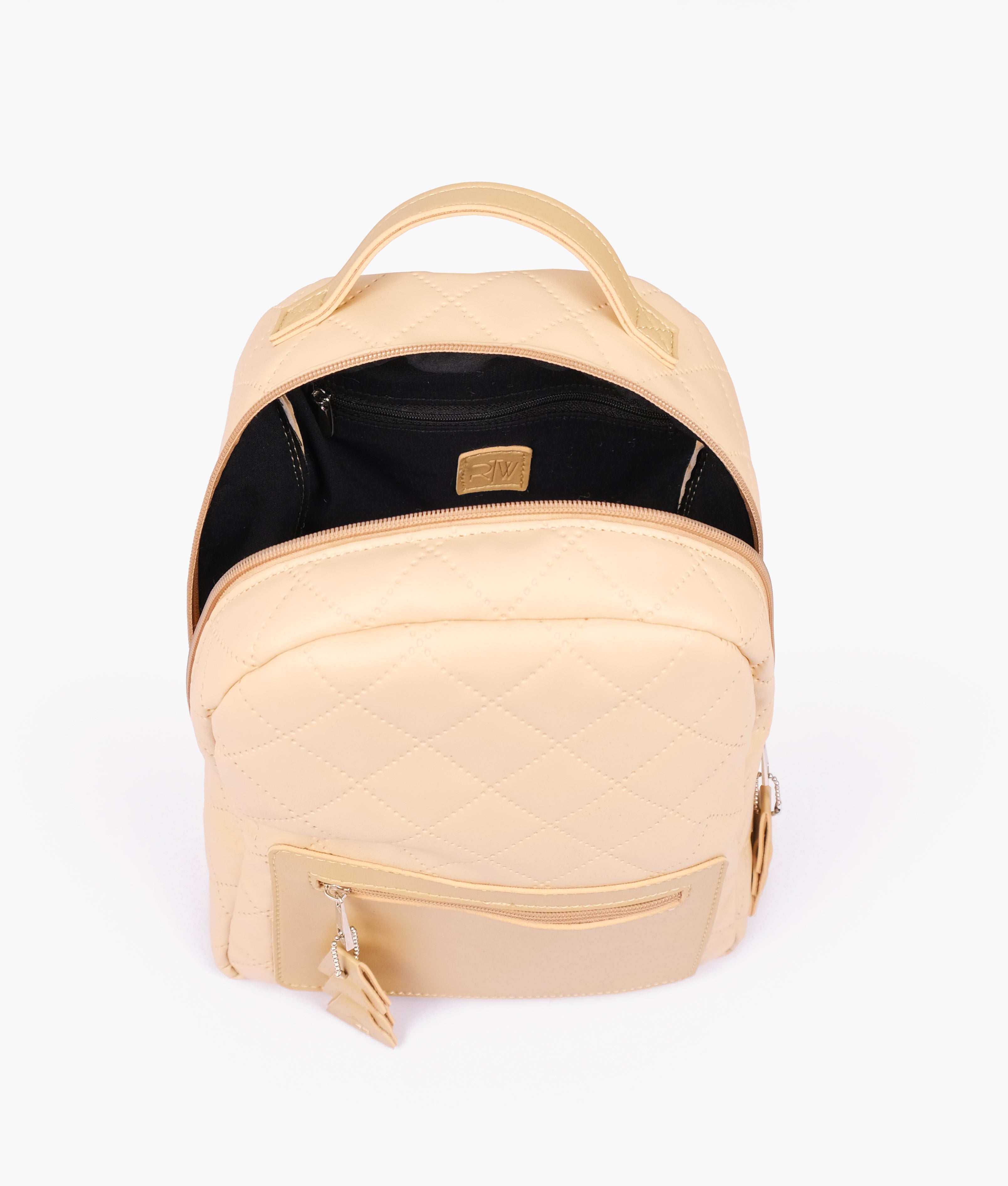 Off-white quilted mini backpack