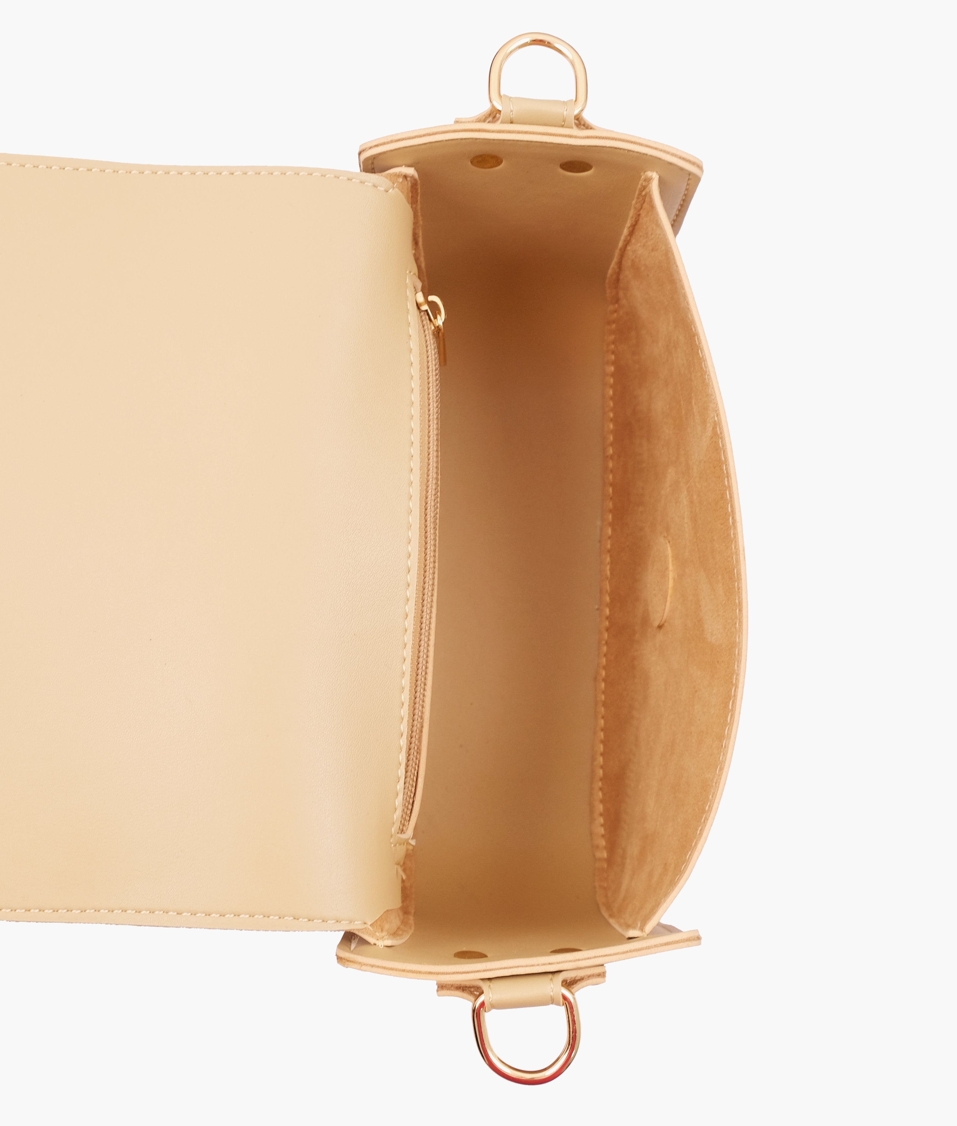 Off-white saddle buckle bag