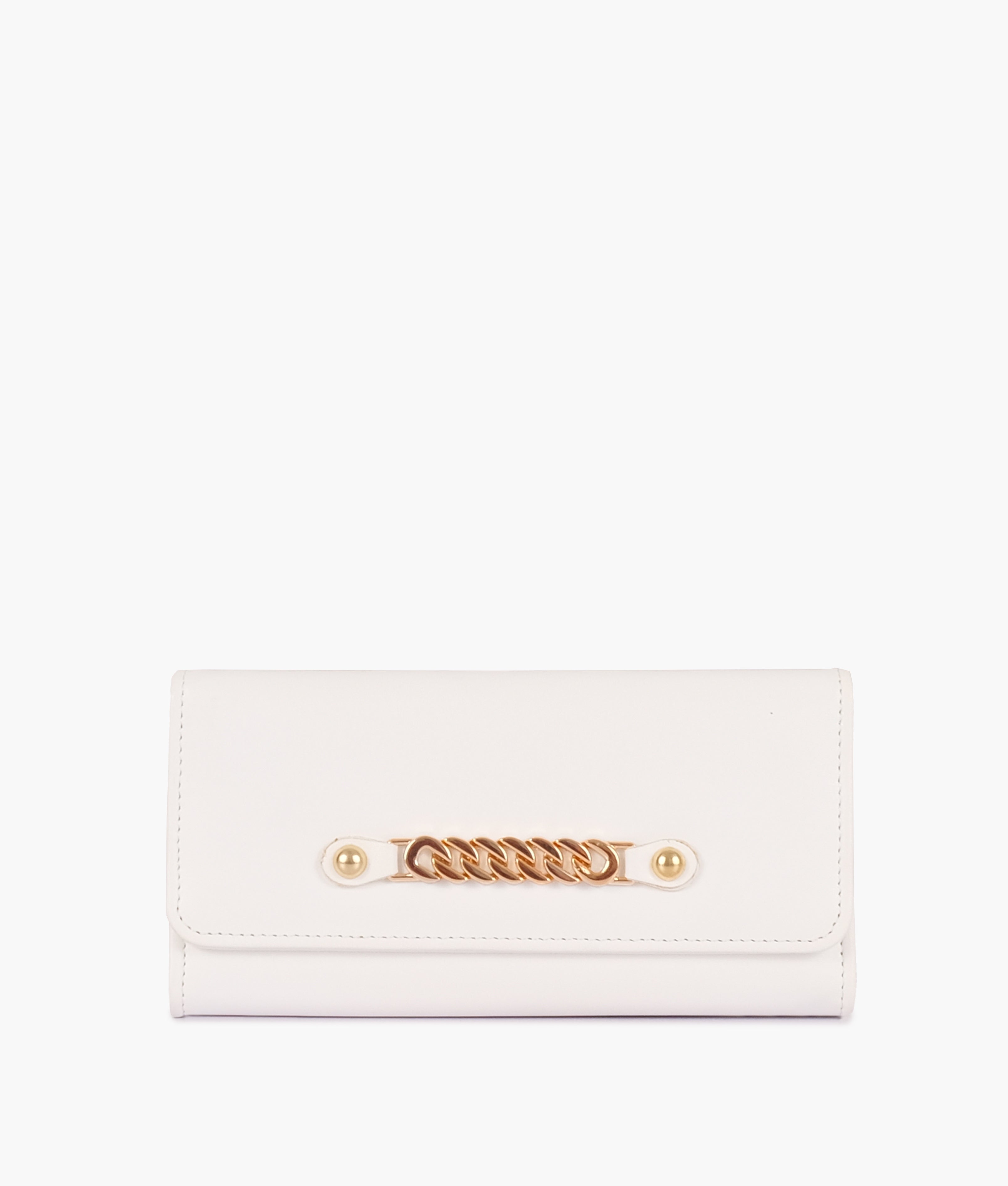 White three-fold wallet