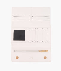White three-fold wallet