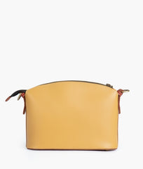 Yellow dome cross-body bag